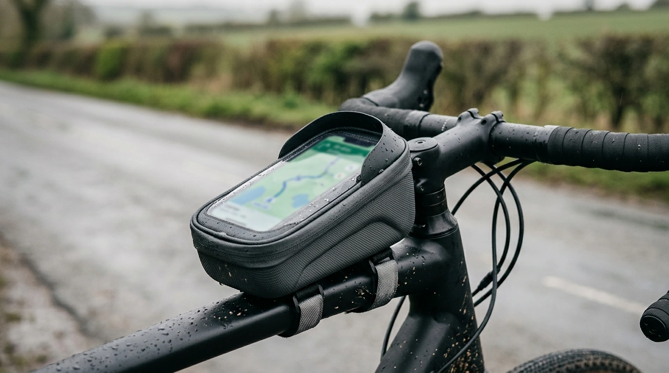 Waterproof EVA Hard-Shell Top Tube Phone Bag (Touchscreen)