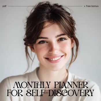 Printable Monthly Self-Discovery Planner for Growth